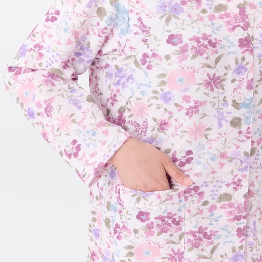 GUNZE（グンゼ） パジャマ レディース ノーカラー 背中保温 冬 長袖