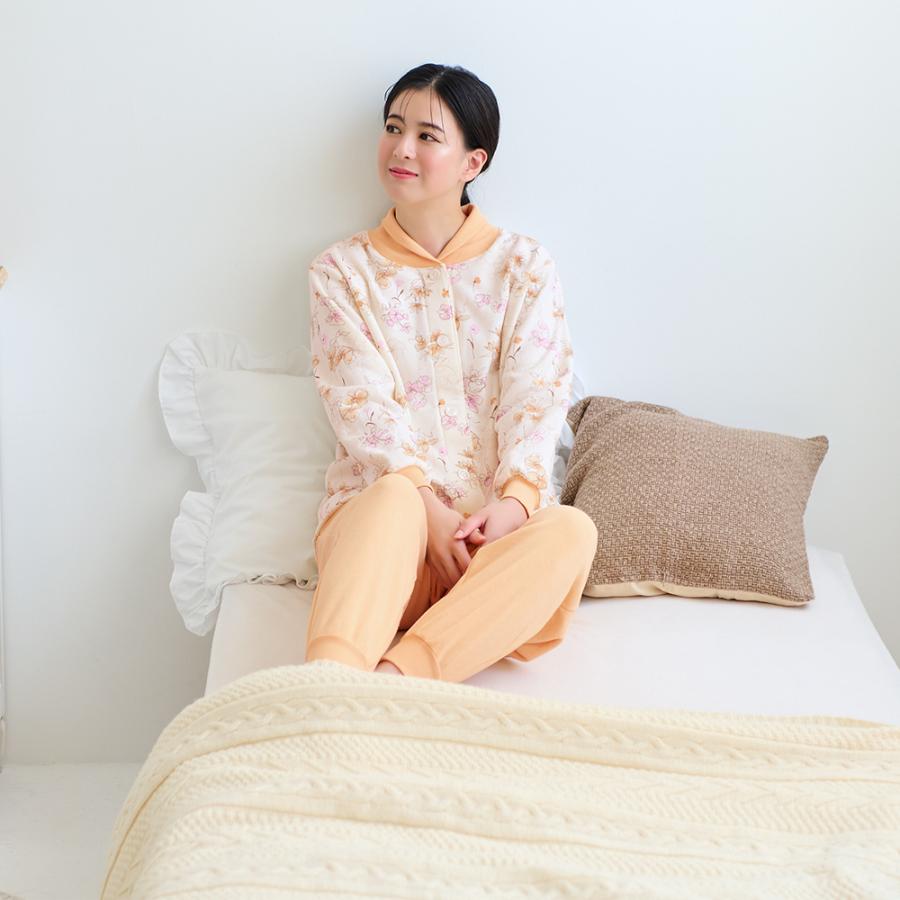 GUNZE（グンゼ） パジャマ レディース 裏起毛 綿 厚手 寝間着 秋冬