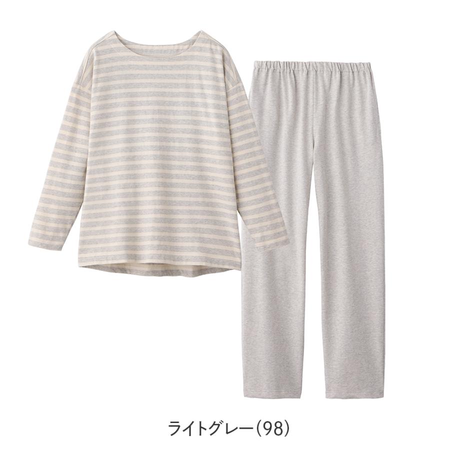 GUNZE（グンゼ） パジャマ レディース 長袖 綿100 オーガニックコットン 天竺 寝巻き 寝間着 theGUNZE M〜LL ...