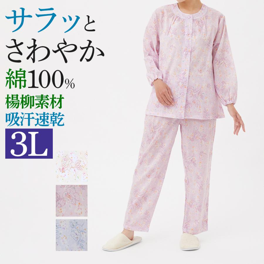 GUNZE（グンゼ） パジャマ ルームウェア レディース 春夏 楊柳 長袖長