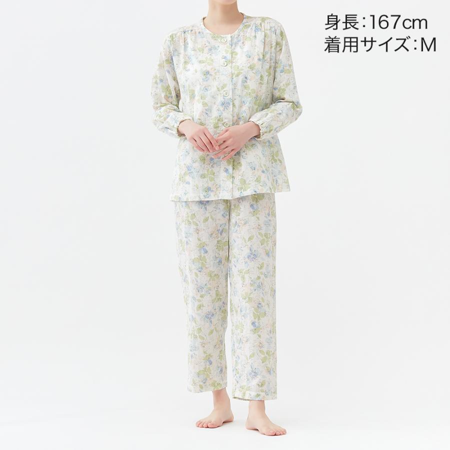 GUNZE（グンゼ） パジャマ レディース 長袖 綿100 日本製 京都捺染