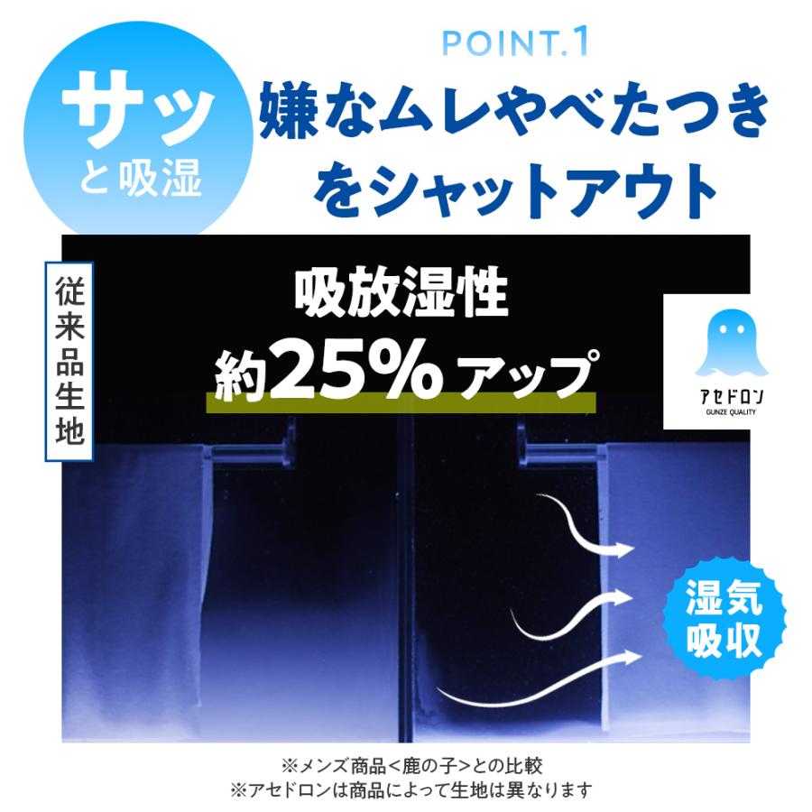 グンゼ アセドロン パジャマ レディース 7分袖 夏 綿 コットン ダブルガーゼ 7分丈 ウエストゴム セットアップ 上下セット 部屋着 婦人 女性 GUNZE S M L TP3124の画像