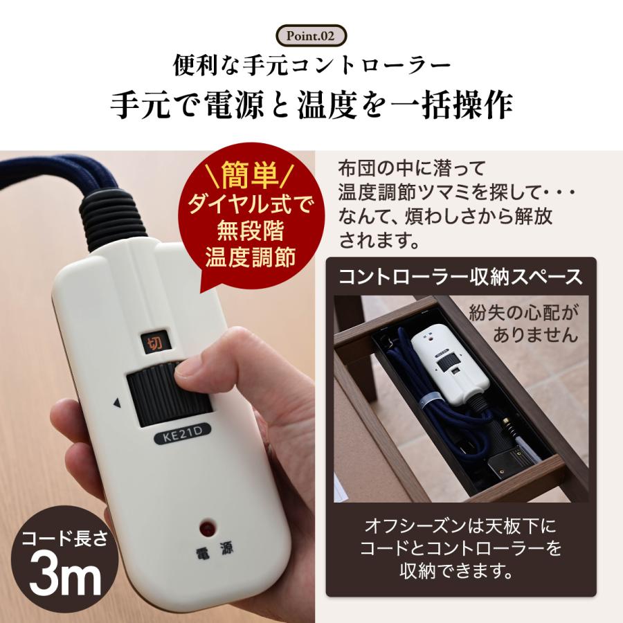 大型電気コタツ、敷掛け布団付 メトロ電気工業 こたつ布団付 6点セット 幅120cm ハイタイプ こたつ