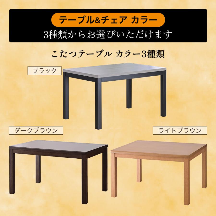 メトロ電気工業 こたつ布団付 2点セット 幅120cm ハイタイプ こたつ