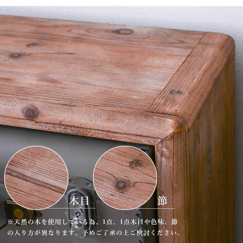 チェスト 3段 引出し スリム 幅50 おしゃれ アンティーク レトロ ヴィンテージ インダストリアル 箪笥 タンス 脚付き コンパクト st10-9l 玄関渡し | ブランド登録なし | 04
