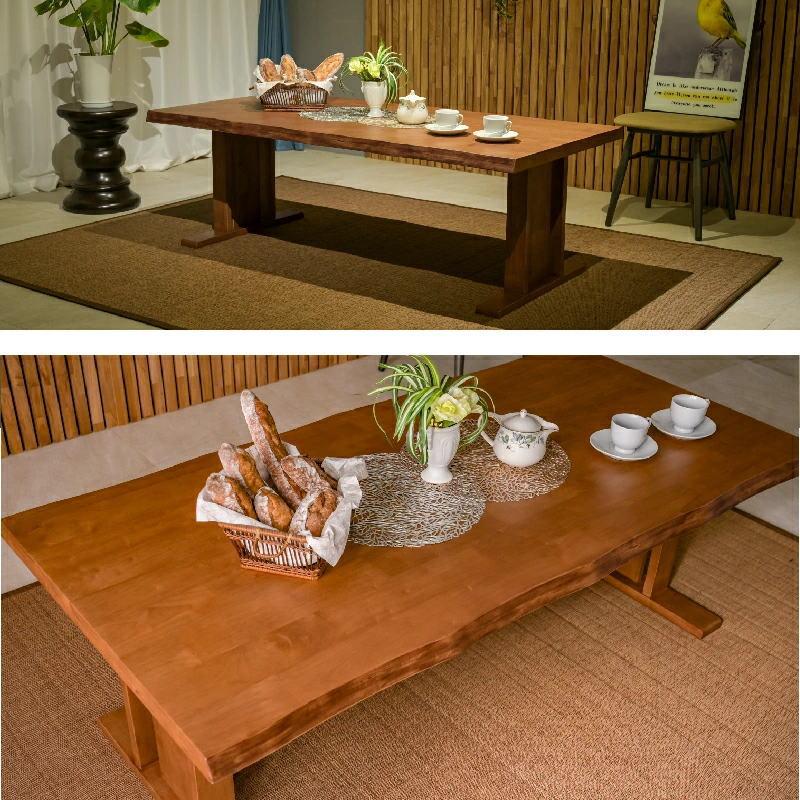 150幅 センターテーブル 単品 ラバーウッド無垢材 ラバーウッド集成材