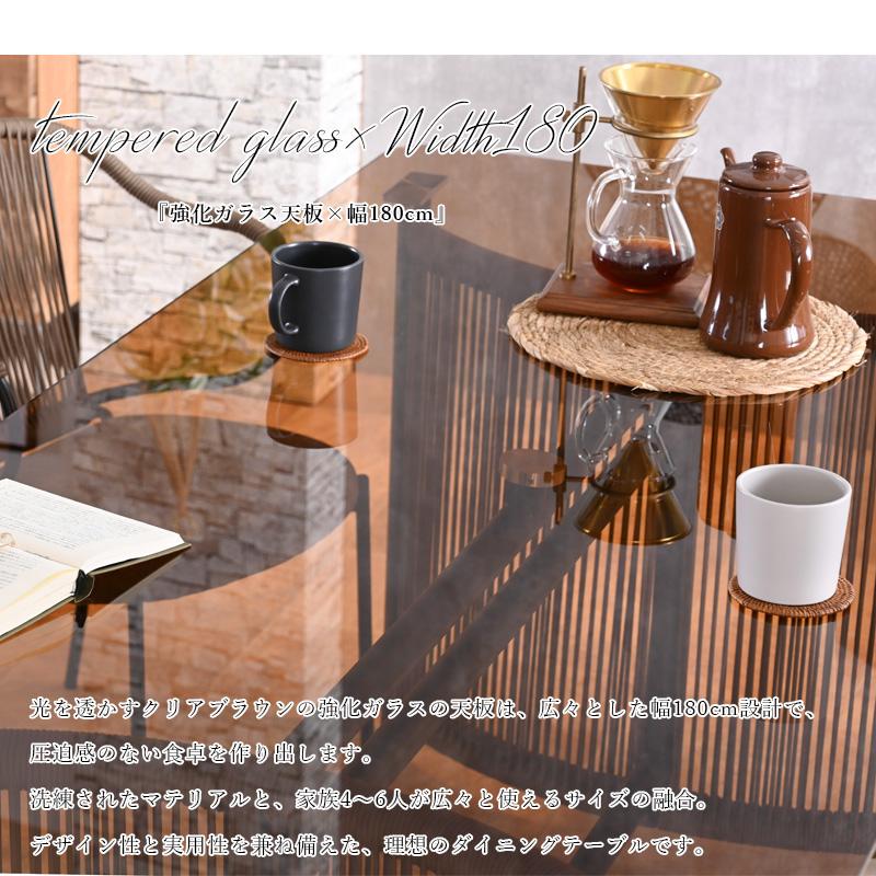 ID338876　食卓５点セット（天板ガラス） 4人用 ホワイトガラストップダイニング5点セット | 家具・インテリア