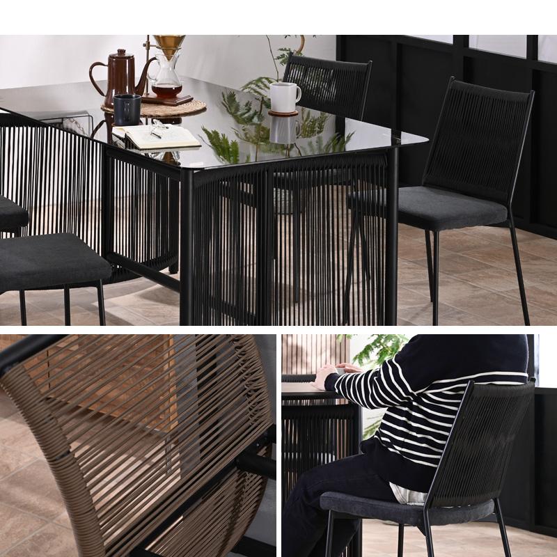 ダイニングセット ダイニングテーブルセット 5点セット ガラステーブル