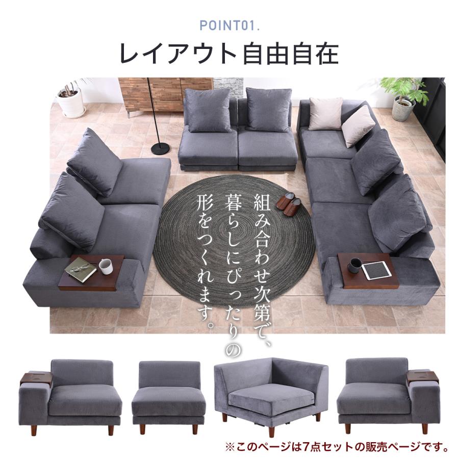 ソファー レイアウト自由自在 送料無料 ソファー ソファ 3人掛け レイアウト自由自在 布地