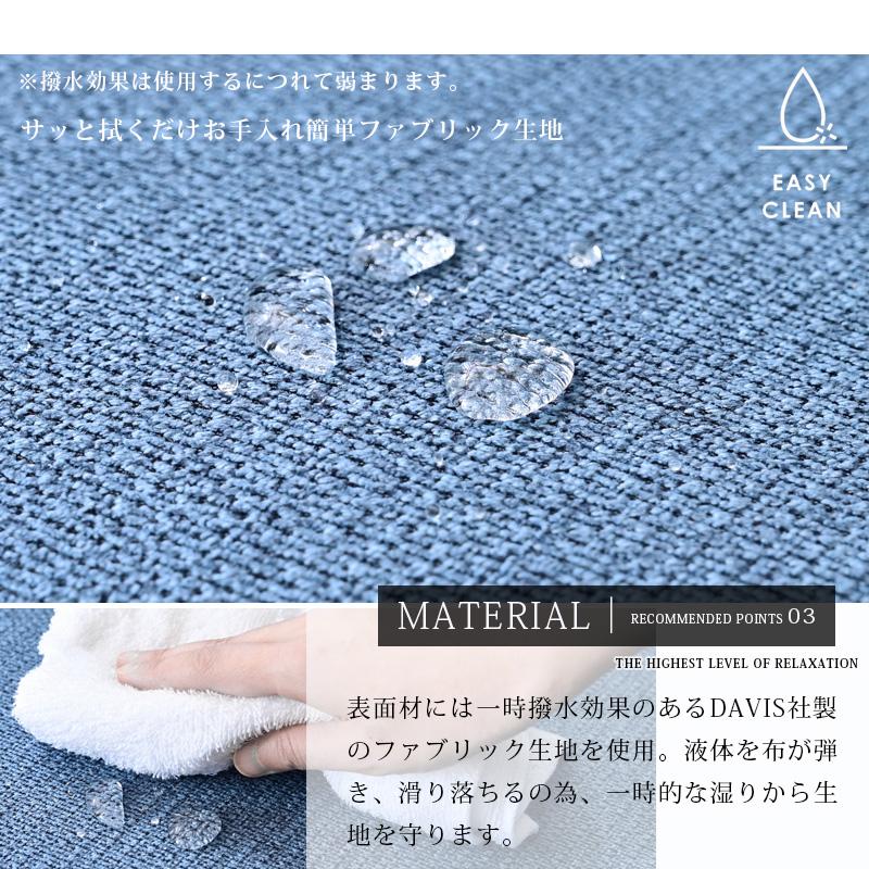 ソファー ソファ ハイバック 2人掛け 2人用 ハイバックソファ 2Pソファ 撥水 撥水生地 ファブリック お手入れ簡単 ブルー グレー ごろ寝 st19-5k | ブランド登録なし | 06