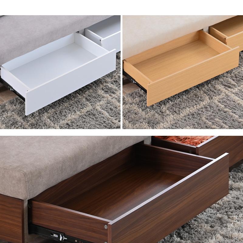 ソファベッド ソファ ソファー 3人掛け 3人用 3人 おしゃれ ペット対応 猫 犬 ネコ生地 ファブリック 収納付き 引出し 北欧 モダン 韓国 st54-4m 【玄関渡し】 | ブランド登録なし | 16