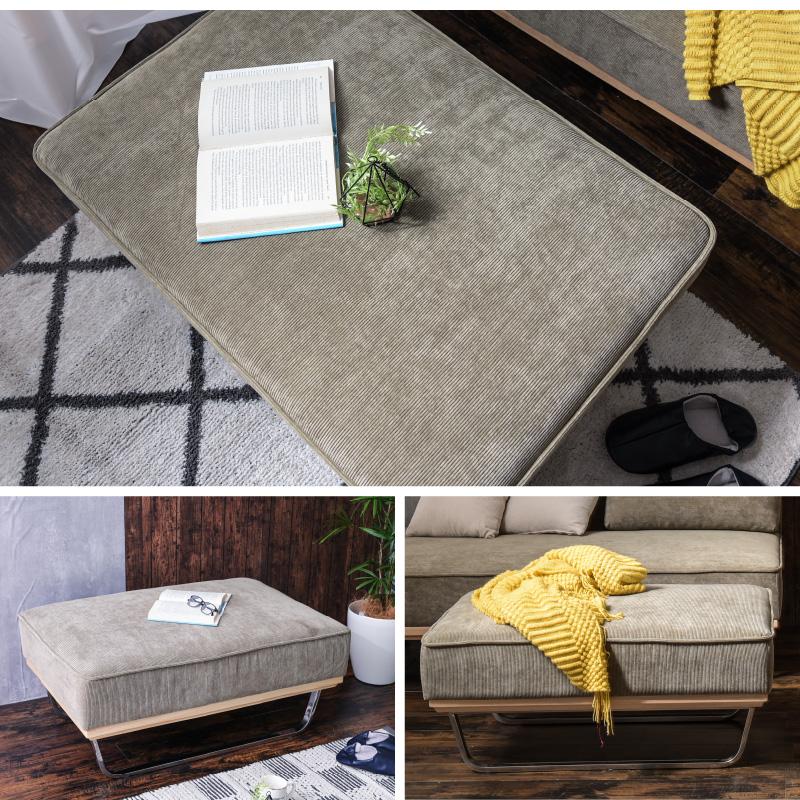 単品 コーデュロイ スツール オットマン ファブリック ソファー 1人掛けソファ 2P 高級 北欧 モダン ラグジュアリー 1人掛け クッション | ブランド登録なし | 06