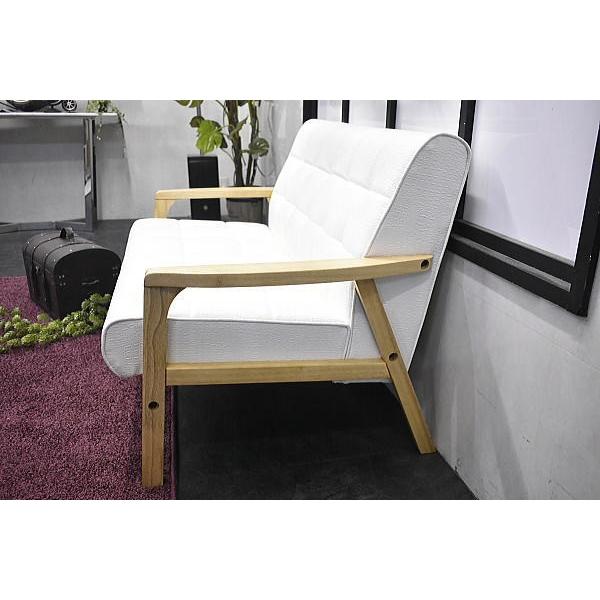 ソファ ソファー 2人掛け 木製 木製フレーム クロコダイル柄 カリモク