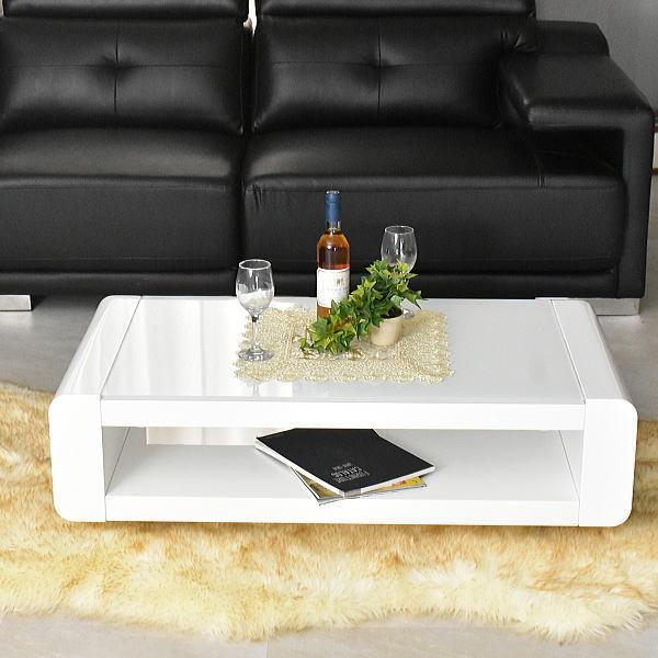 モダンガラスセンターテーブル 105cm センターテーブル 幅105cm モダン 強化ガラスリビングテーブル ロー