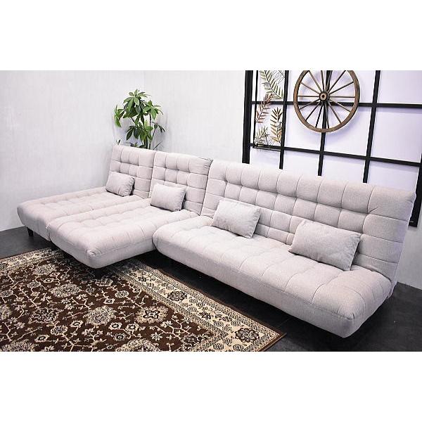 ソファ ソファー カウチ 3人掛け 北欧 北欧調 ファブリック 布製 カウチソファ カウチソファー 大型 L字 g-up  開梱設置無料Y58N | ブランド登録なし | 02