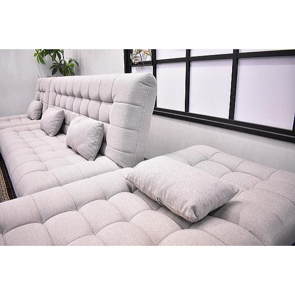 ソファ ソファー カウチ 3人掛け 北欧 北欧調 ファブリック 布製 カウチソファ カウチソファー 大型 L字 g-up  開梱設置無料Y58N | ブランド登録なし | 06