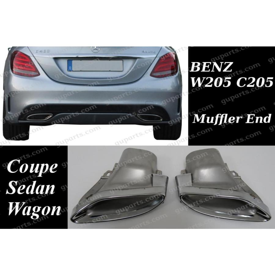 w205 C63 AMG 純正マフラーカッター　エンド w205 C63 AMG 純正マフラーカッターエンド