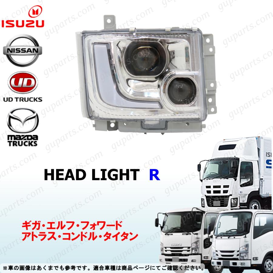 いすゞ（ISUZU） ギガ フォワード エルフ LED プロジェクター 右