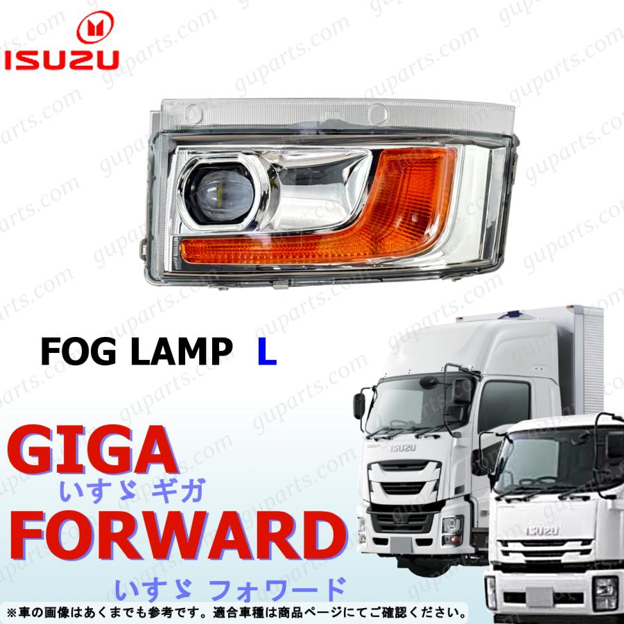 IPF 24V丸型フォグランプ＆いすゞファイブスターギガ用ステー各2個
