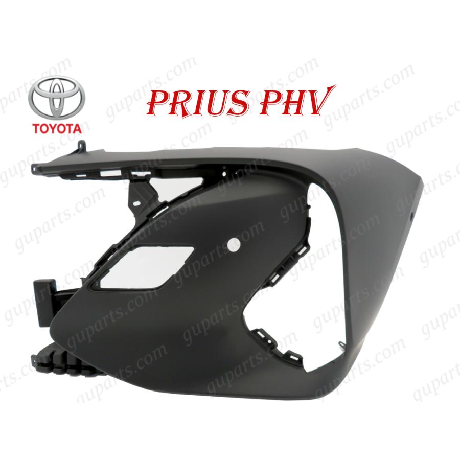 パーツ トヨタ プリウス PHV ZVW52 H29/2〜 フロント 左 バンパー サイド