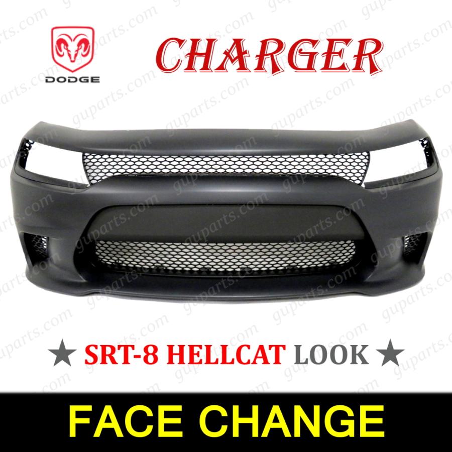ダッジ チャージャー SE SXT R/T → SRT 8 HELLCAT LOOK フロント  