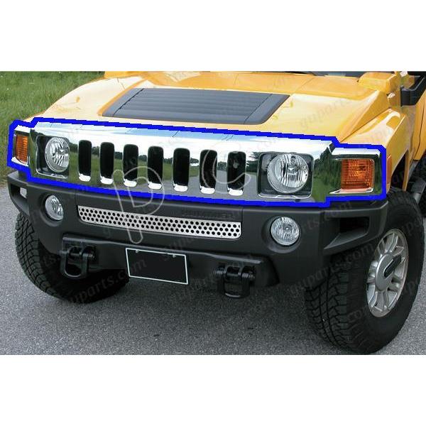 HUMMER（ハマー） H3 H3T 2006〜 クローム メッキ フロント バンパー