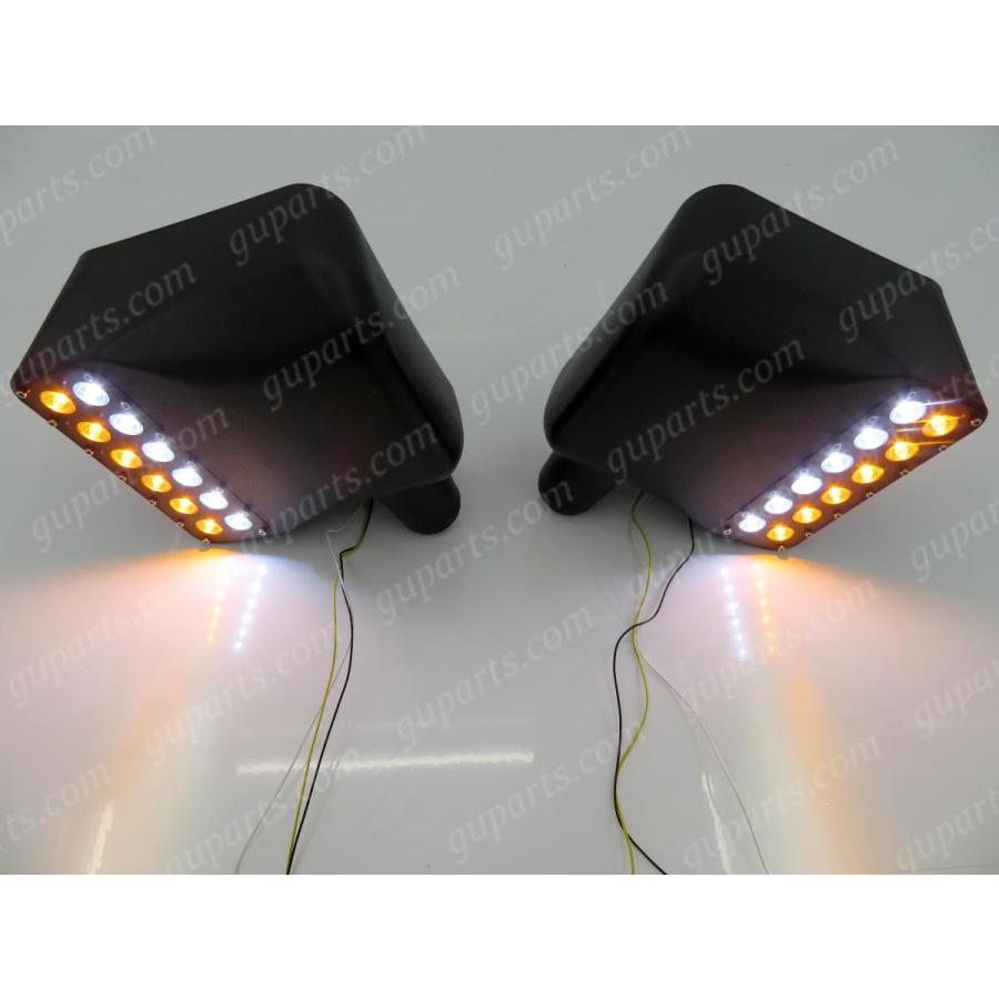 ジープ ラングラー JK サイド ドアミラー カバー LED ランプ デイ  