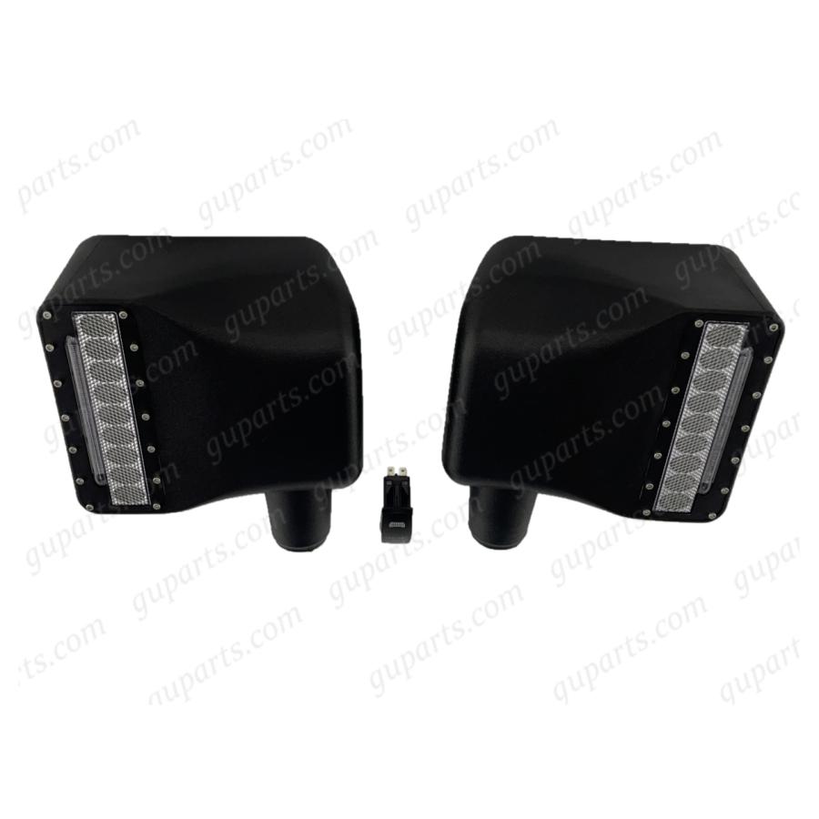 jeepラングラー JLドアミラーカバーLED ウインカー　デイライト外装パーツ Jeep（ジープ） ラングラー JK サイド ドアミラー カバー LED ランプ