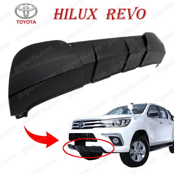 ハイラックス REVO 新型 H29/9〜 前期 GUN125 フロント バンパー カバー ロア スポイラー ガード プロテクター エアロ