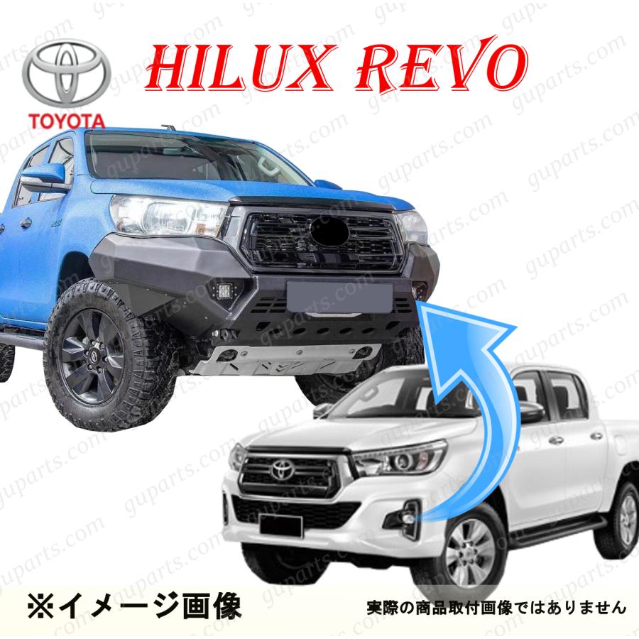 ハイラックス REVO GUN125 前期 フロント バンパー フック LED 