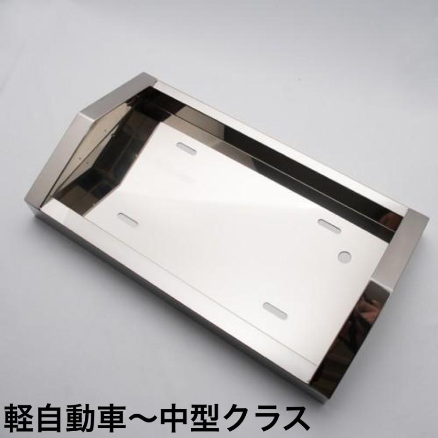 ジェットイノウエ とんがりナンバープレート枠 501119 ステンレス