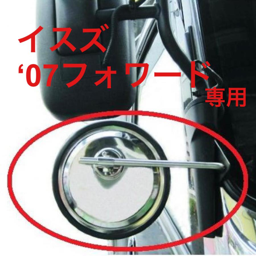 ジェットイノウエ いすゞ 07フォワード用 バックショット丸型ミラー