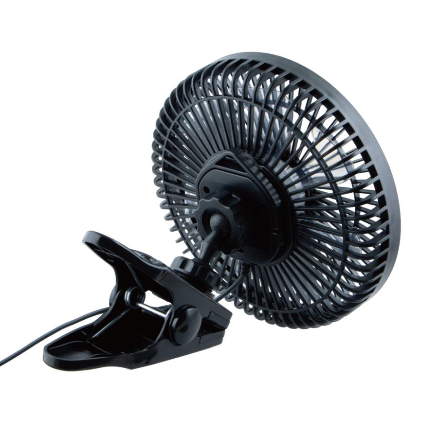 ジェットイノウエ ○9インチ 扇風機 24V 12V シガー電源 クリップ式
