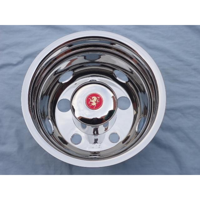 15×5J 5穴41mm 20キャンター ブルーテックキャンター メッキ ホイール