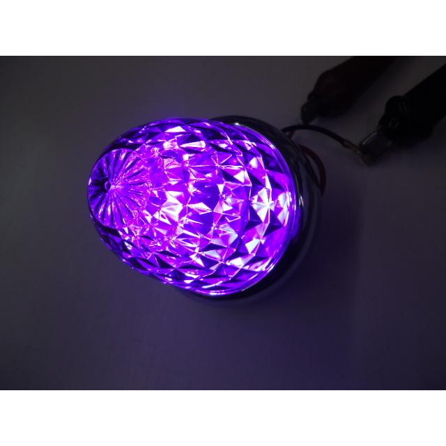 ジェットイノウエバスマーカー紫12個 コーナー球24vワインパープル2個セット ジェットイノウエ 紫 12v・24v共用 LED3 ミニサイドマーカーランプ