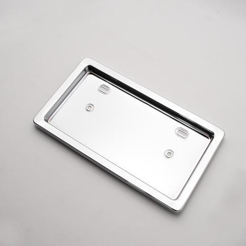 早い者勝ち⭐️ステンレスアンドン付きナンバー枠 軽トラ 2t 4t デコトラ 2t 4t 軽トラック メッキ ナンバー枠 スチール ナンバープレート