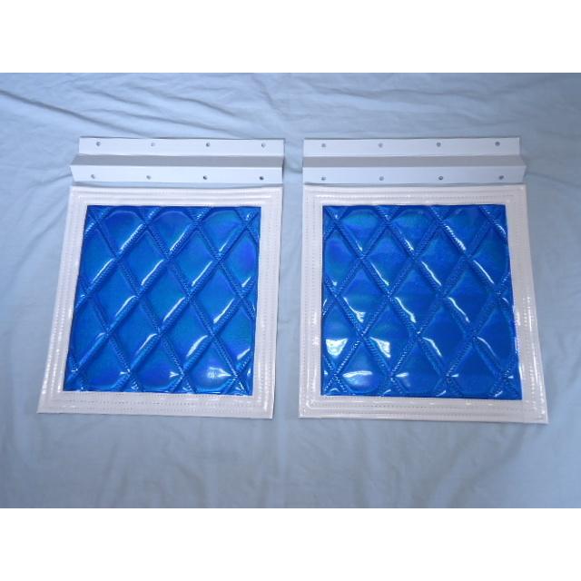 ジェットイノウエ 2t車 泥除け 1台分 青/白 4枚組 デコトラ