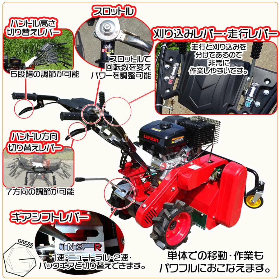 ハンマーナイフモア 自走式 エンジン 草刈機 草刈り機 除草 農業