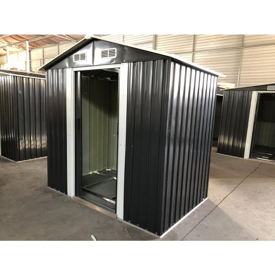 物置 組立式 屋外 大型 倉庫 おしゃれ 幅185.5x奥行122x高さ186 メタル