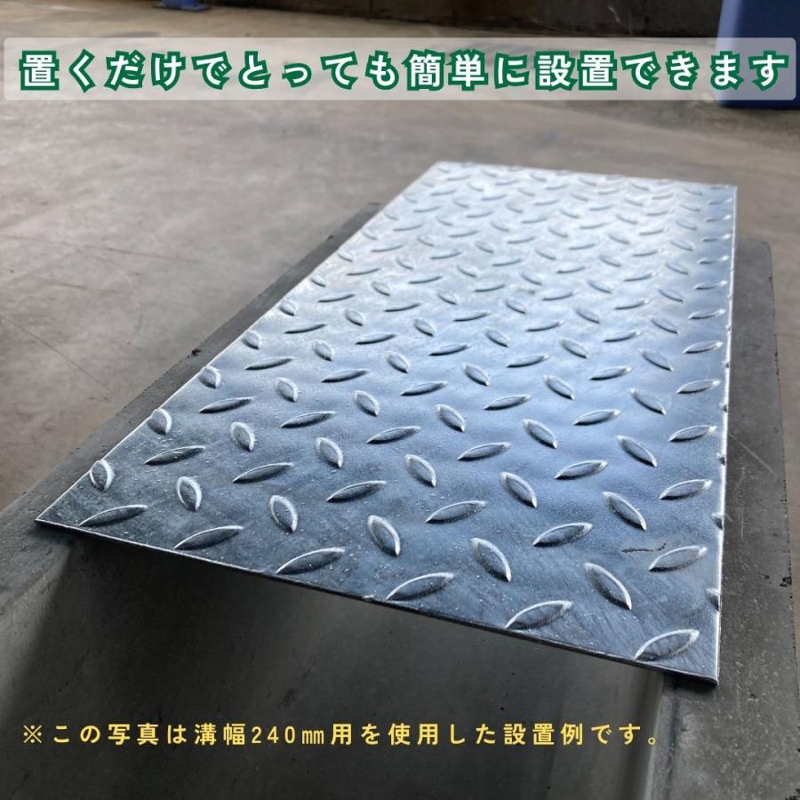 法山本店 縞鋼板 溝蓋 U字溝 KU-150A 溝幅150mm用 小型トラック