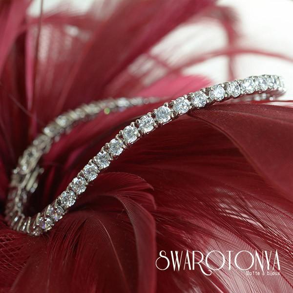 6カラット 最高品質AAAキュービックジルコニア テニスブレスレット |  | 04