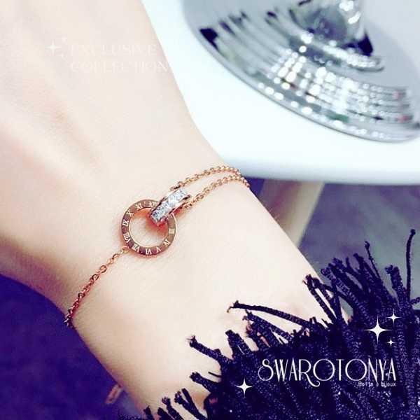 ステンレス ダブルリング ２連ブレスレット |  | 08