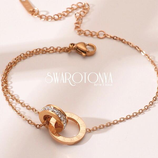 ステンレス ダブルリング ２連ブレスレット |  | 09