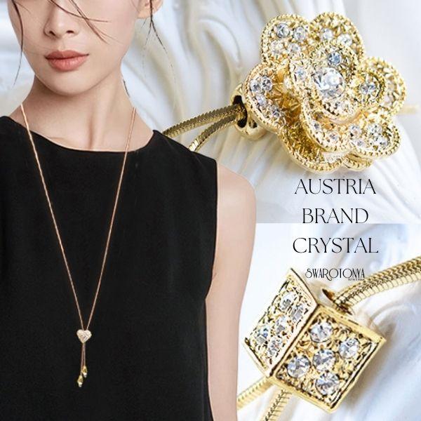 SWAROVSKI スワロフスキーエレメント ロングペンダント SWAROVSKI スワロフスキーエレメント ロングペンダント