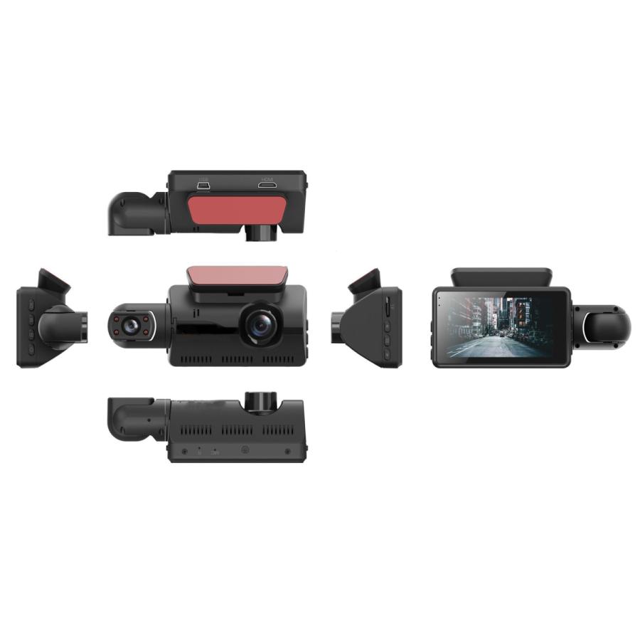 前 車内 リア カメラドライブレコーダー本体 1080FHD 多機能車載カメラ