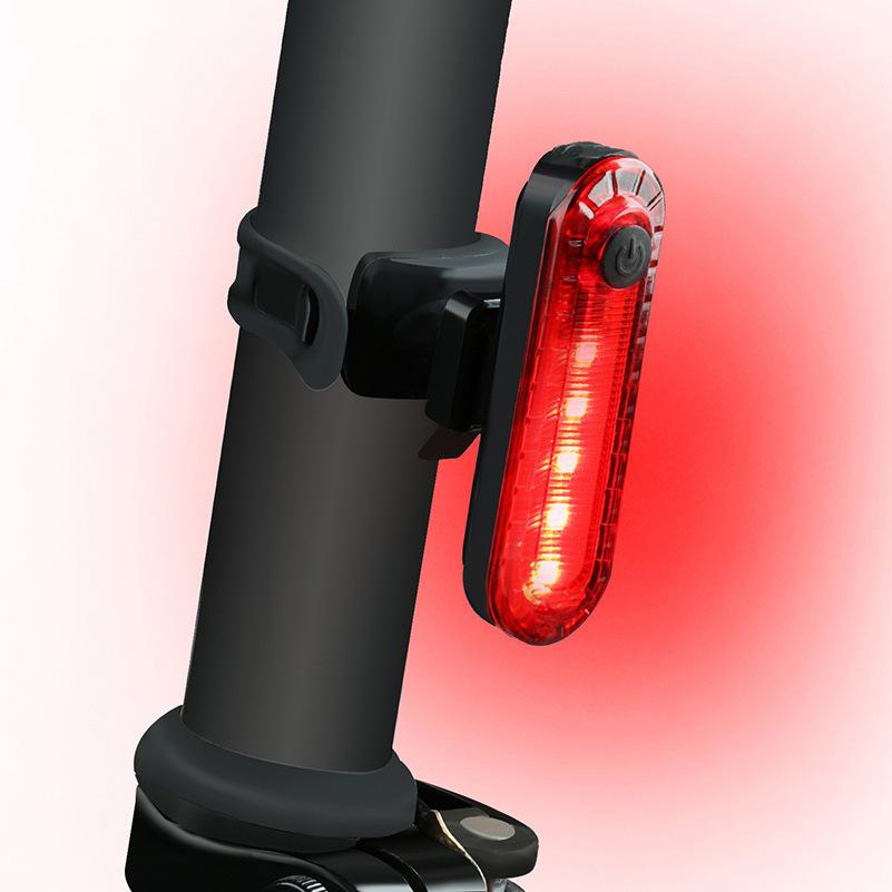 転車用 LED テールライト 赤 白 セーフティーライト リアライト USB