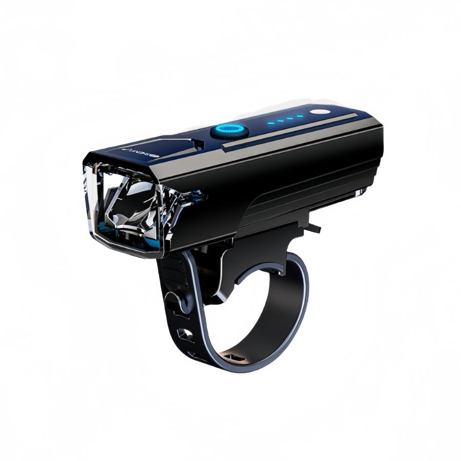 自転車ライト Usb 充電式 高輝度 懐中電灯 明暗センサー搭載 Led 国産品 自動点灯 自動調整 自転車ヘッドライト 電池残量表示 ブラック