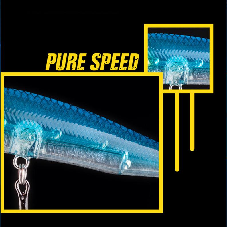 ルアー 標準装備 シンキングペンシル クリア 透明 サーフ シーバス