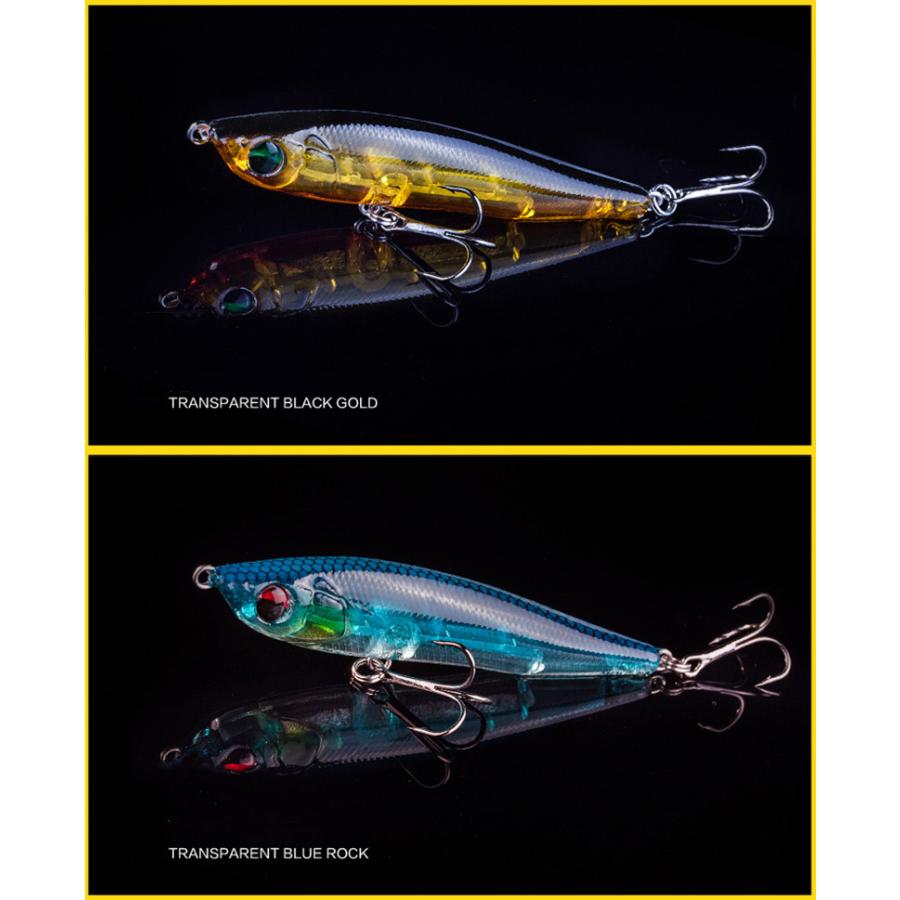 ルアー 標準装備 シンキングペンシル クリア 透明 サーフ