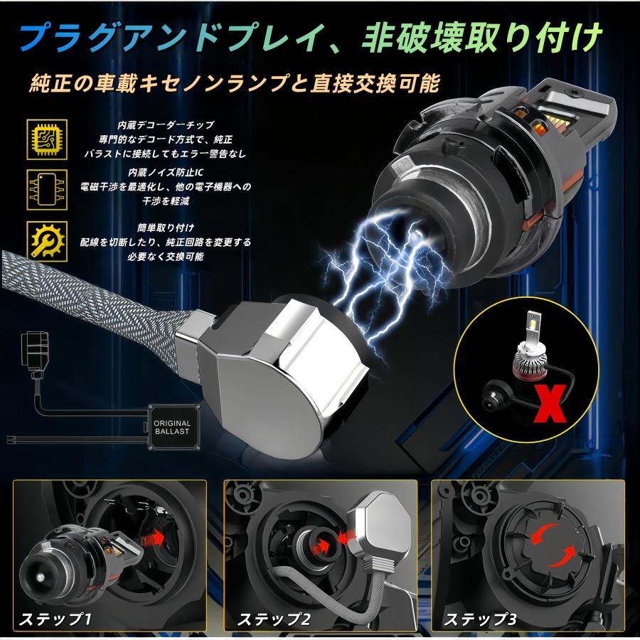 LEDヘッドライト D2S D2R D4S D4R 対応｜HIDより明るい爆光LEDバルブ